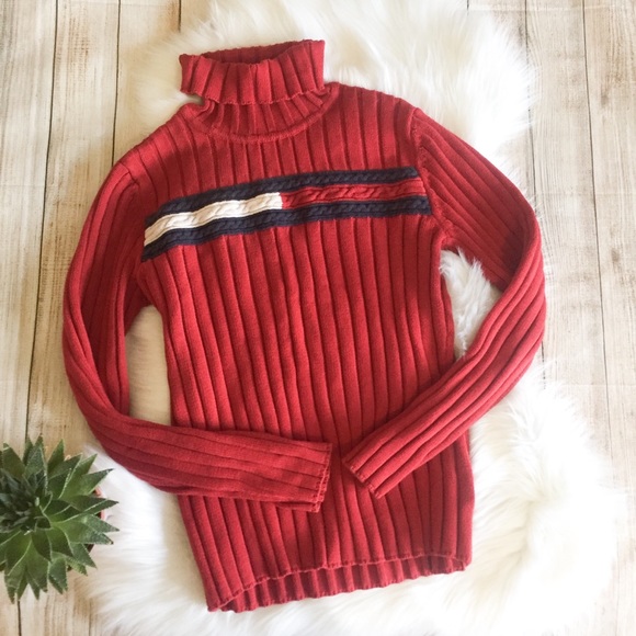 Tommy Hilfiger Sweaters - Vintage Tommy Hilfiger Logo Turtleneck